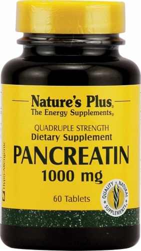Nature's Plus  Pancreatin Perspective: front