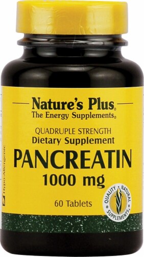 Nature's Plus  Pancreatin Perspective: front