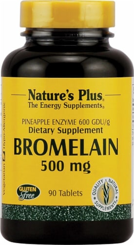 Nature's Plus  Bromelain Perspective: front