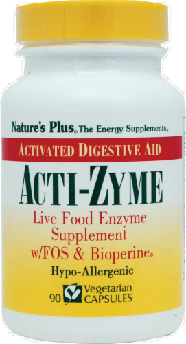 Nature's Plus Acti-zyme Activated Digestive Aid Perspective: front