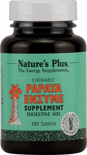 Nature's Plus  Papaya Enzyme Chewable Perspective: front
