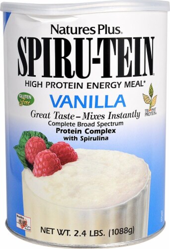 Natures Plus  Spiru-Tein® High Protein Energy Meal   Vanilla Perspective: front