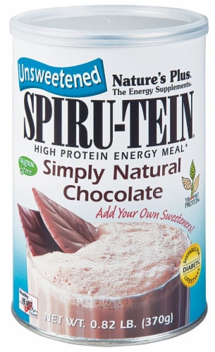 Nature's Plus  Spiru-Tein® High Protein Energy Meal   Simply Natural Chocolate Perspective: front
