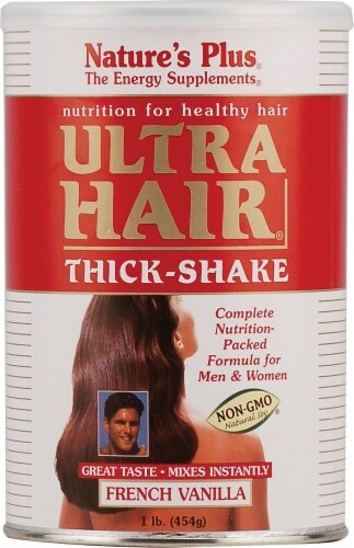 Nature's Plus  Ultra Hair® Thick-Shake   French Vanilla Perspective: front