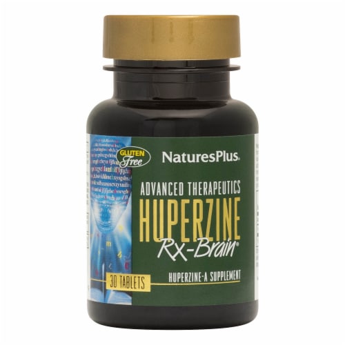 Natures Plus Advanced Therapeutics Huperzine Rx-Brain Tablets Perspective: front