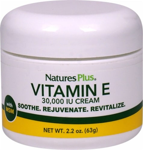 Natures Plus  Vitamin E Cream Perspective: front