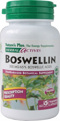 Nature's Plus Herbal Actives Boswellin Capsules 300 mg Perspective: front