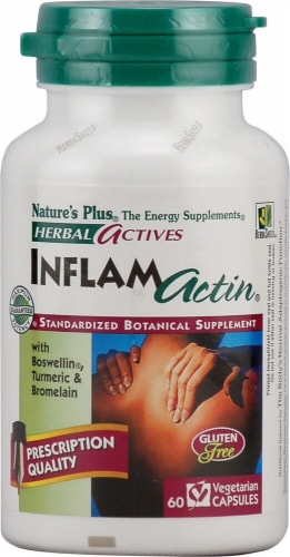 Nature's Plus Herbal Actives InflamActin Capsules Perspective: front