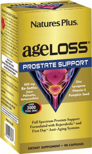 Nature's Plus Age Loss Prostrate Support Capsules Perspective: front