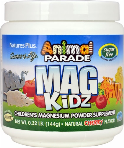 Natures Plus Animal Parade MagKidz Natural Cherry Powder Perspective: front