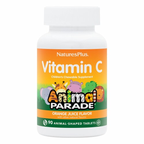 Natures Plus Animal Parade Vitamin C Chewable Supplement Perspective: front