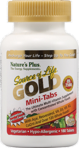 Nature's Plus Source of Life Gold Mini Tablets Perspective: front