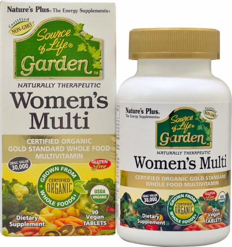 Nature's Plus Source of Life Garden Women's Multi Vegan Tablets Perspective: front