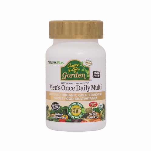 Natures Plus Men's ONce Daily Multi-Vitamin Tablets Perspective: front