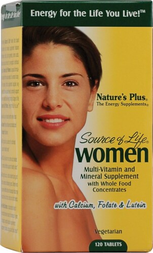 Nature's Plus  Source of Life® Women Multi-Vitamin and Mineral Perspective: front