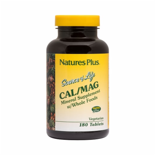 Natures Plus Calcium & Magnesium Tablets Perspective: front