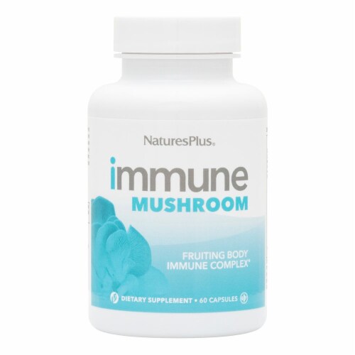 NaturesPlus® Immune Mushroom Compex Dietray Supplement Perspective: front