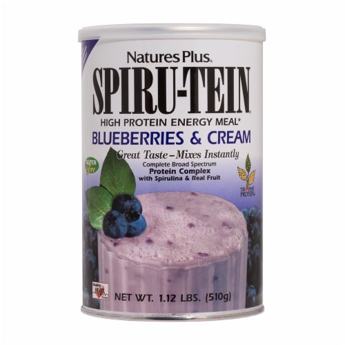 Natures Plus Spiru-Tein Blueberries & Cream Shake Perspective: front