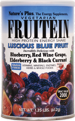 Nature's Plus Fruitein Blue Frt Shake Perspective: front