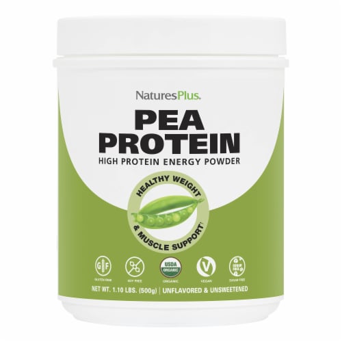 Natures Plus Pea High Protein Energy Powder Perspective: front