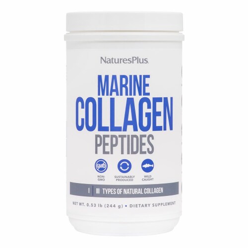 Natures Plus® Marine Collagen Peptides Powder Perspective: front
