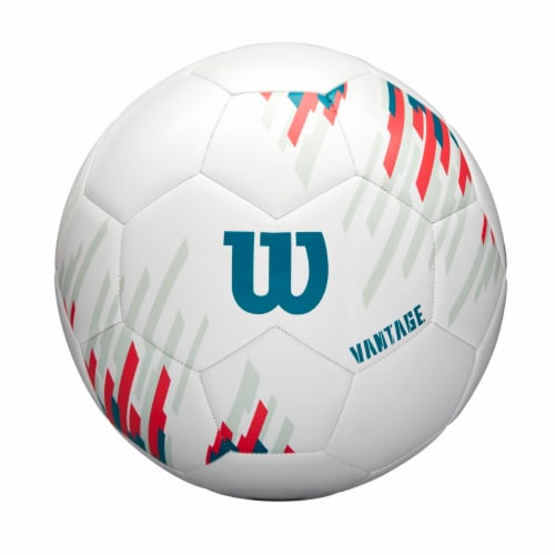 Wilson Vantage Soccer Ball - White/Teal Perspective: front