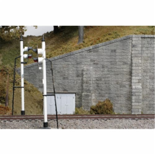 Monroe Models MON111 HO Double Tunnal Portal Cut Stone Perspective: front