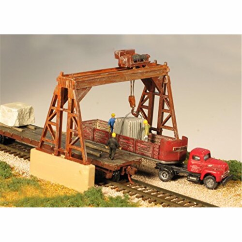 Monroe Models MON2301 HO Overhead Gantry Crane Perspective: front