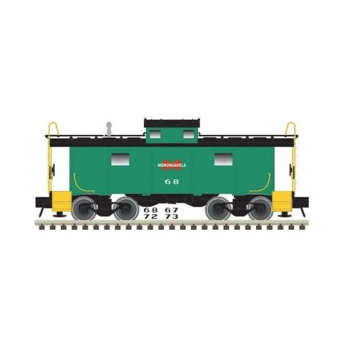 Atlas ATL50003849 N Scale NE-6 Caboose Monongahela No.67 Model Train Perspective: front