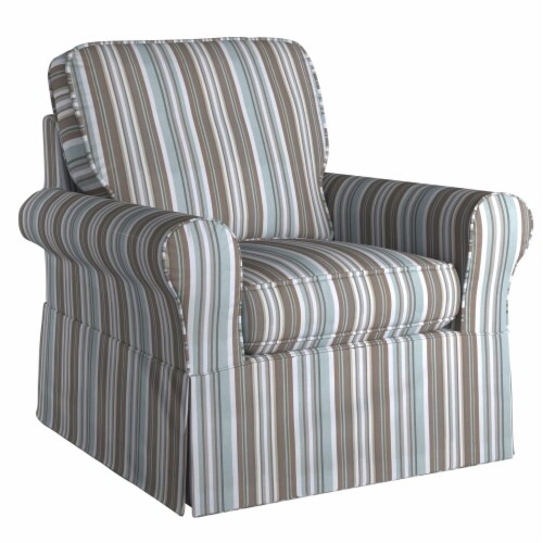 Blue striped recliner deals