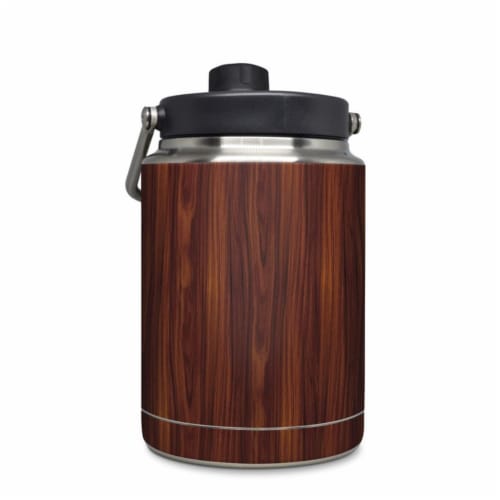 DecalGirl YHG-DKROSEWOOD Yeti Rambler 0.5 gal Jug Skin - Dark Rosewood Perspective: front