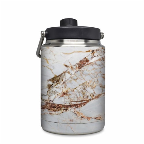 DecalGirl YHG-HZLMRB Yeti Rambler 0.5 gal Jug Skin - Hazel Marble Perspective: front