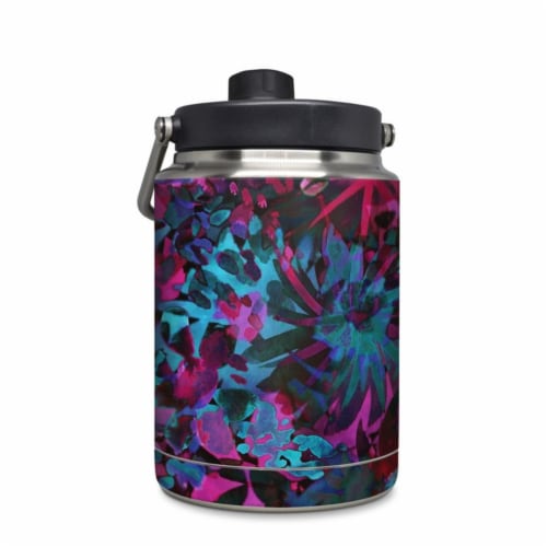 DecalGirl YHG-SUMMERTROPICS Yeti Rambler 0.5 gal Jug Skin - Summer Tropics Perspective: front
