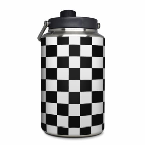 DecalGirl YOG-CHECKERS Yeti Rambler 1 gal Jug Skin - Checkers Perspective: front
