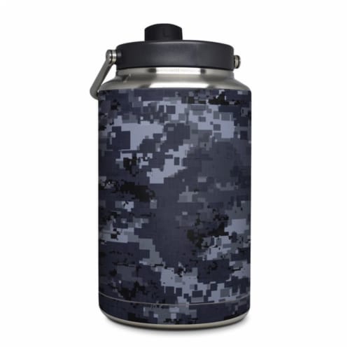 DecalGirl YOG-DIGINCAMO Yeti Rambler 1 gal Jug Skin - Digital Navy Camo Perspective: front