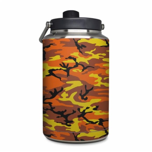 DecalGirl YOG-OCAMO Yeti Rambler 1 gal Jug Skin - Orange Camo, 1