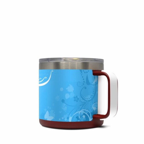 DecalGirl Y14-BLUECRUSH Yeti 14 oz Mug Skin - Blue Crush Perspective: front
