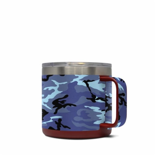 DecalGirl Y14-SCAMO Yeti 14 oz Mug Skin - Sky Camo Perspective: front