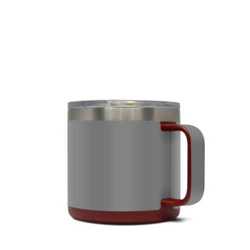 DecalGirl Y14-SS-GRY Yeti 14 oz Mug Skin - Solid State Grey Perspective: front