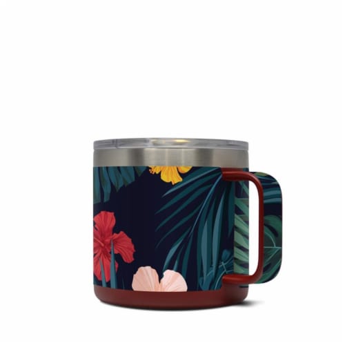 DecalGirl Y14-TROPHIB Yeti 14 oz Mug Skin - Tropical Hibiscus Perspective: front