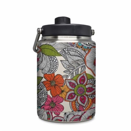 DecalGirl YHG-DOODLESCLR Yeti Rambler 0.5 gal Jug Skin - Doodles Color Perspective: front