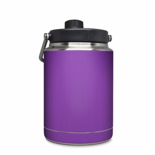DecalGirl YHG-PURPLEBURST Yeti Rambler 0.5 gal Jug Skin - Purple Burst Perspective: front