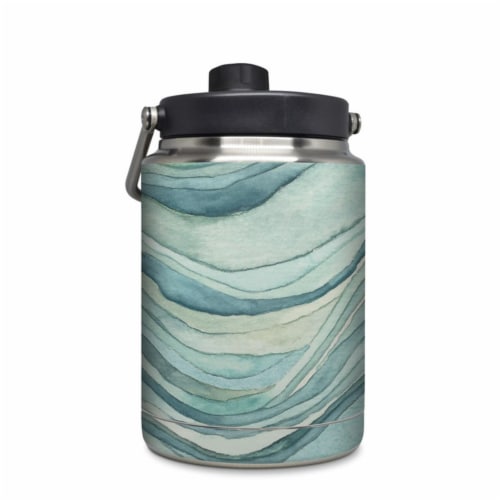 DecalGirl YHG-WAVES Yeti Rambler 0.5 gal Jug Skin - Waves Perspective: front