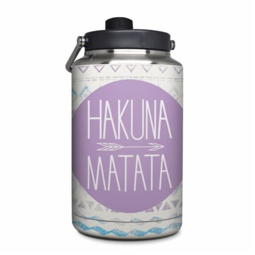 DecalGirl YOG-HAKUNA Yeti Rambler 1 gal Jug Skin - Hakuna Matata Perspective: front