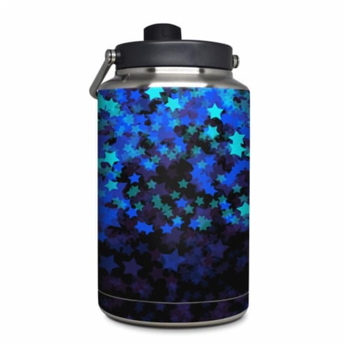 DecalGirl YOG-STARDUST-WIN Yeti Rambler 1 gal Jug Skin - Stardust Winter Perspective: front
