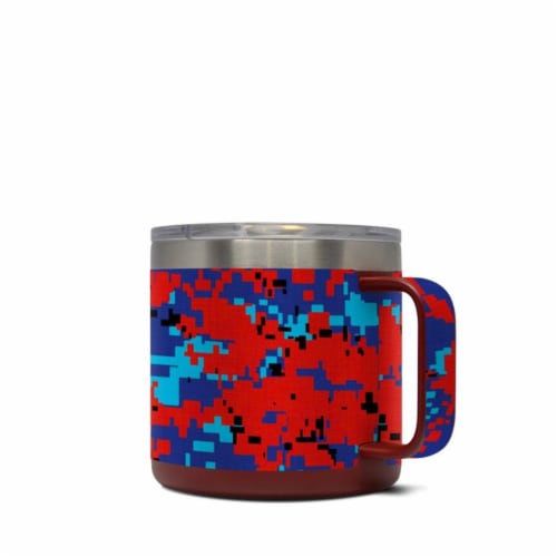DecalGirl Y14-DIGIPCAMO Yeti 14 oz Mug Skin - Digital Patriot Camo Perspective: front