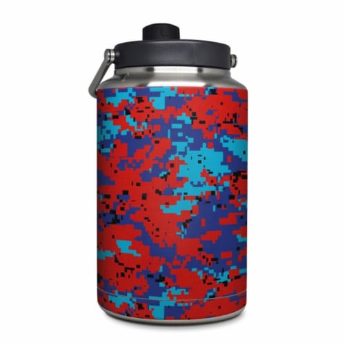 DecalGirl YOG-DIGIPCAMO Yeti Rambler 1 gal Jug Skin - Digital Patriot Camo Perspective: front