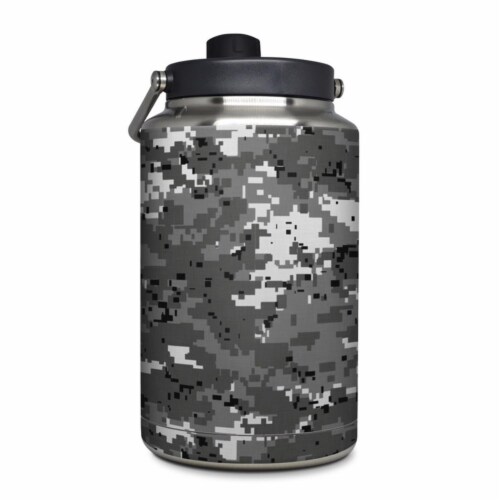 DecalGirl YOG-DIGIUCAMO Yeti Rambler 1 gal Jug Skin - Digital Urban Camo Perspective: front