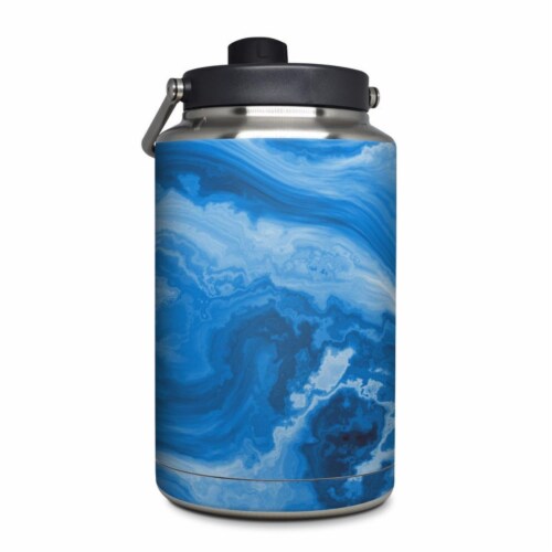 DecalGirl YOG-SAPPAG Yeti Rambler 1 gal Jug Skin - Sapphire Agate Perspective: front