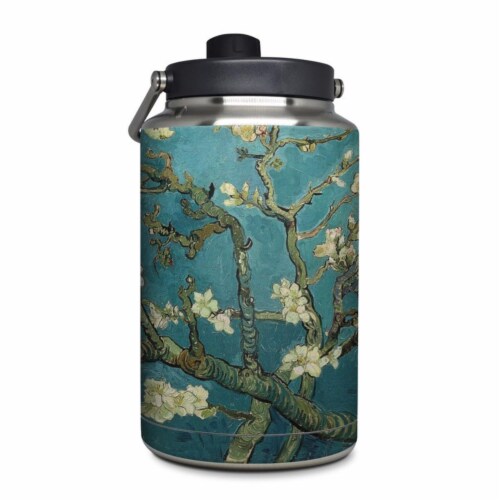 DecalGirl YOG-VG-BATREE Yeti Rambler 1 gal Jug Skin - Blossoming Almond Tree Perspective: front